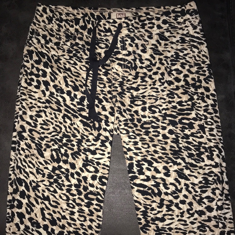 Long Cheetah Print Pants